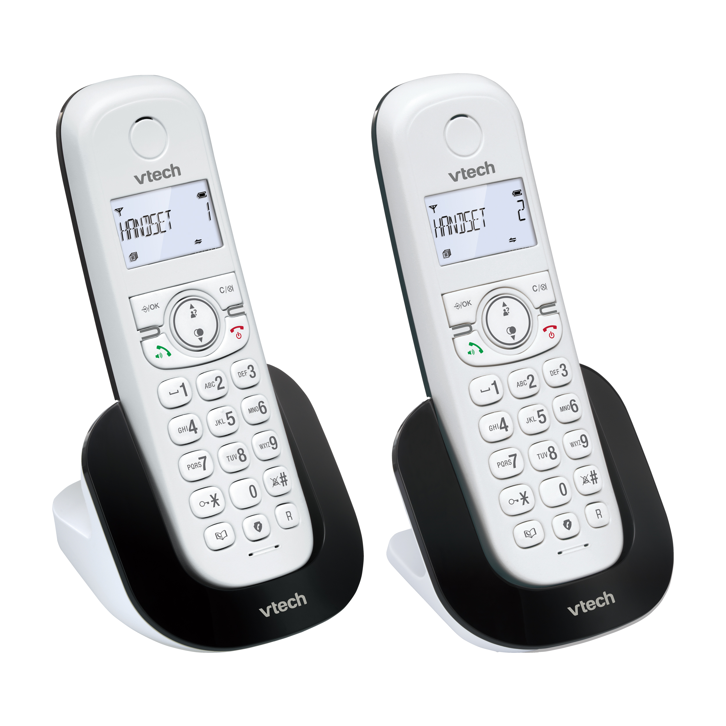 2 Handset DECT Cordless Phone with Call Block